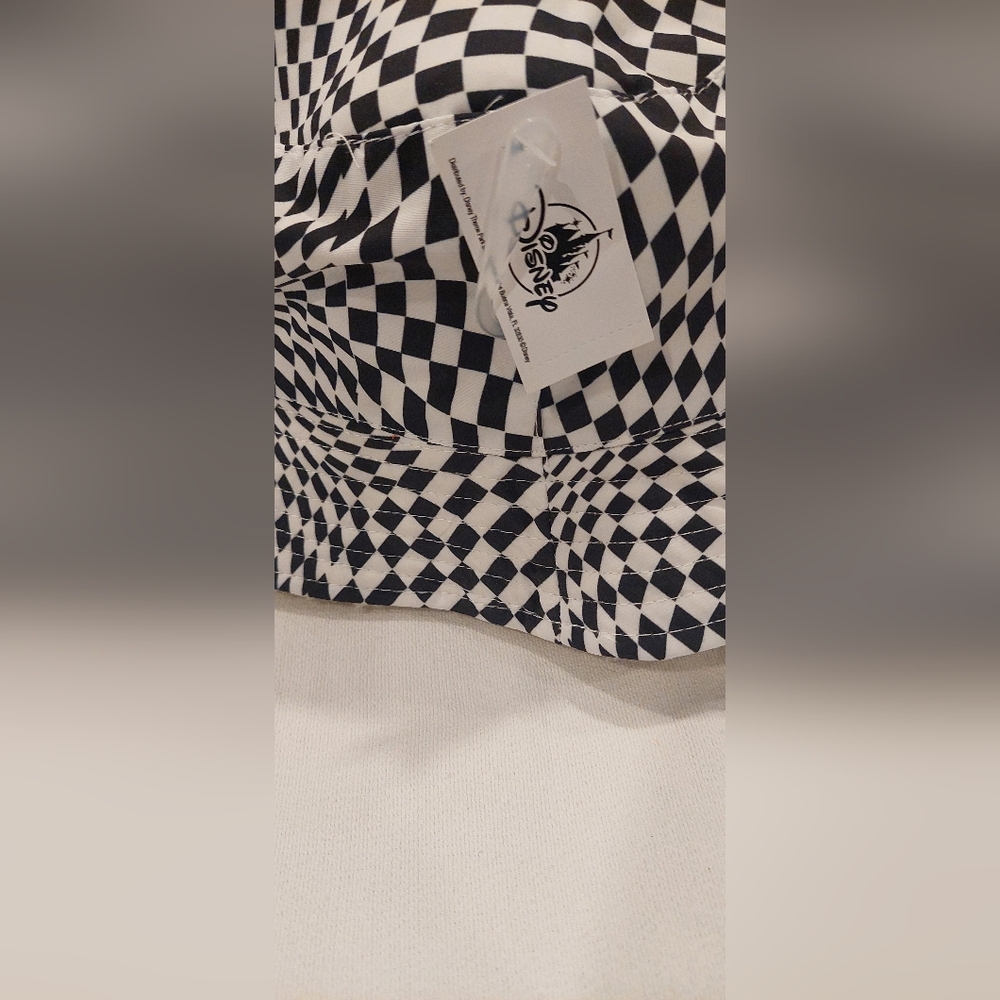 Disney Black and White Checkered Hat - Picture 3 of 5